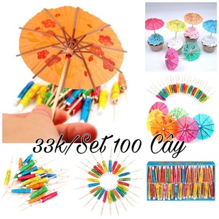 sét ô trang trí bánh kem đô uống