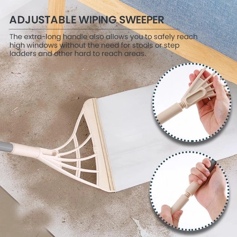 Chổi Gạt Nước Thông Minh Bằng Silicone ,Bộ Chổi Quét Sàn Nhà Không Dính Có Thể Tháo Gỡ 88278 Home Store 68