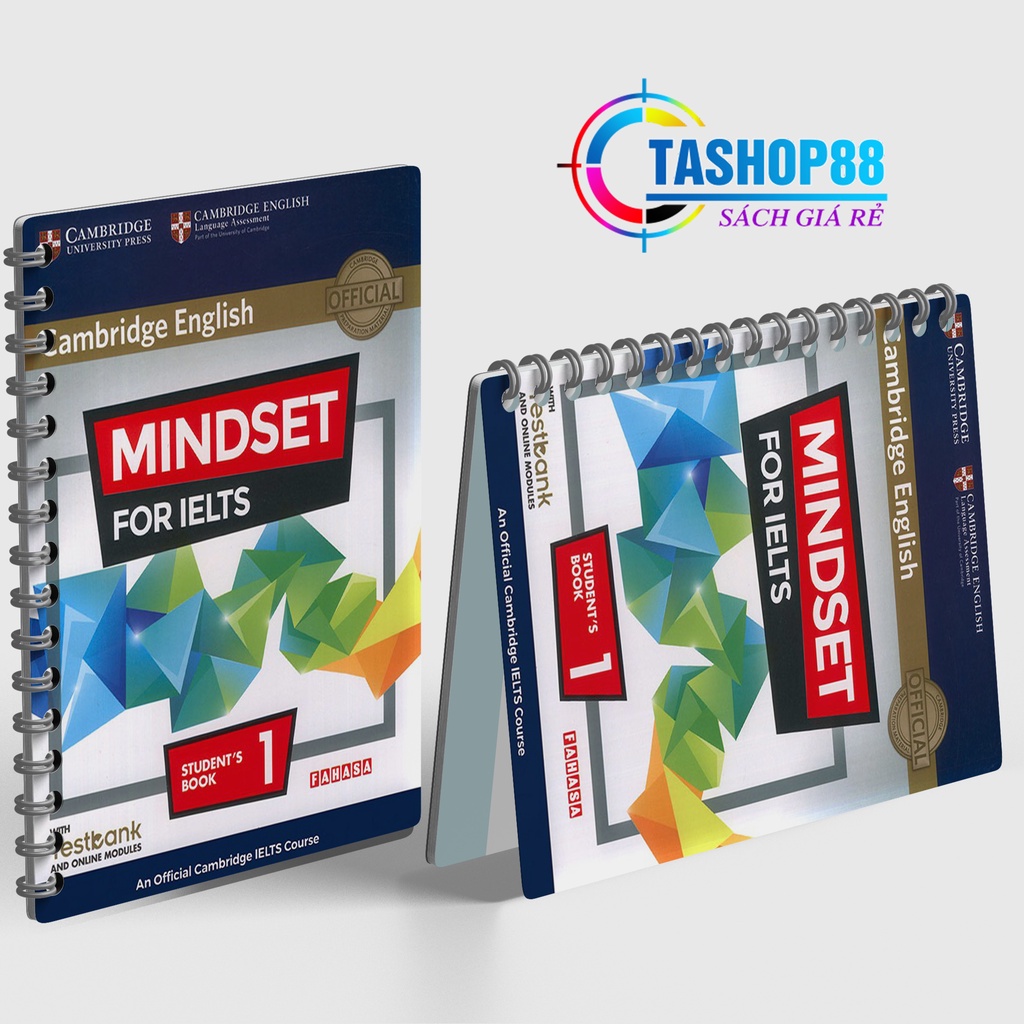 Mindset for IELTS Level 1 Student_s B.o.ok - In màu A4 - Đóng gáy xoắn - Tặng kèm file