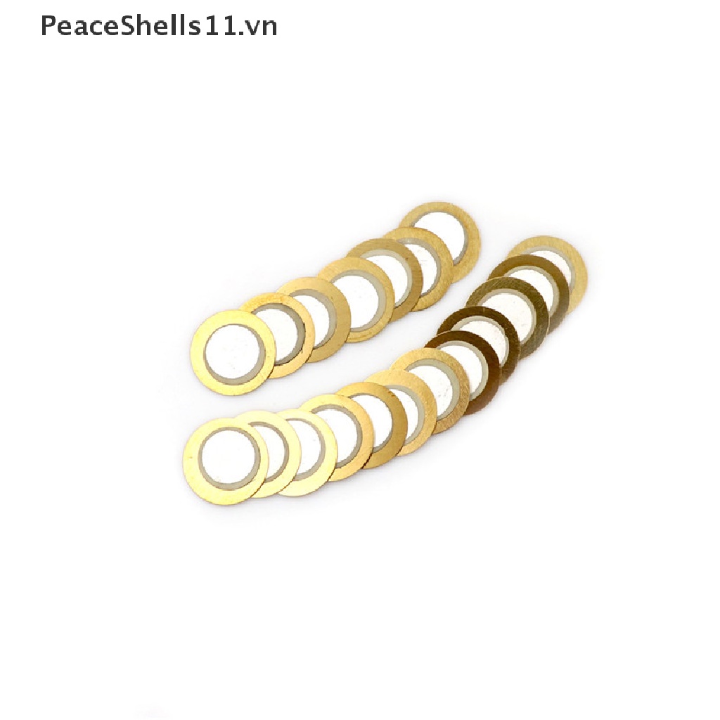 Set 20 Đĩa Cảm Biến Âm Thanh 20mm 6.5KHZ Bằng Đồng Chất Lượng Cao