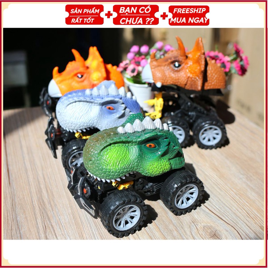 Ô Tô Đầu Khủng Long Elvil - Chạy Pin Phát Tiếng Kêu Cho Bé
