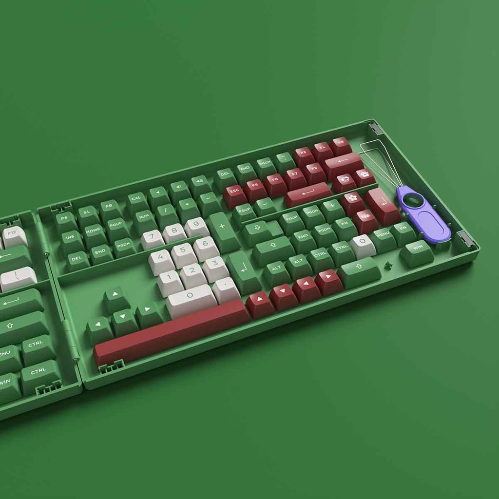 Bộ keycap phím cơ AKKO Keycap set – Matcha Red Bean (PBT Double-Shot/ ASA profile/ 158 nút)