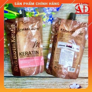 Dầu Hấp Ủ Tóc Phục Hồi Masaroni Keratin Treatment Mask (Dạng Túi) 500ml