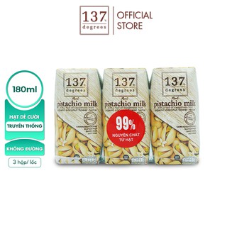 Sữa hạt dẻ 137 Degrees 180ml lốc 3 hộp