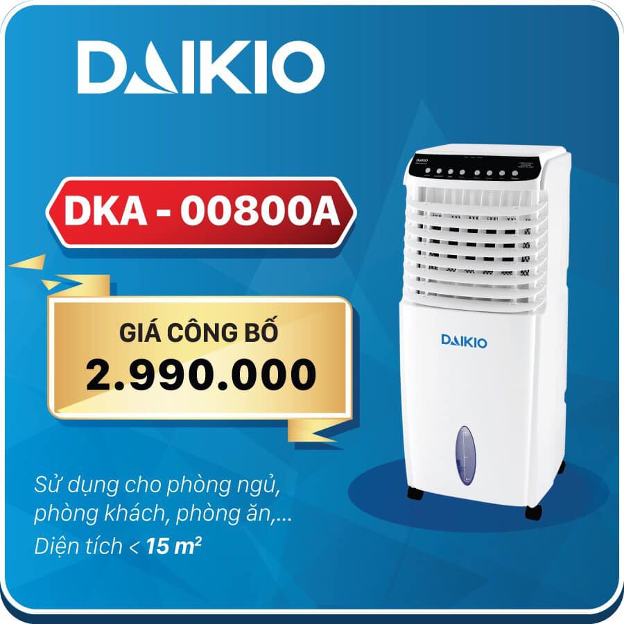 [Bán chạy nhất]⚡ Máy Làm Mát Không Khí DAIKIO DK-800A, tiết kiệm điện, công nghệ Nhật Bản - Hàng chất lượng