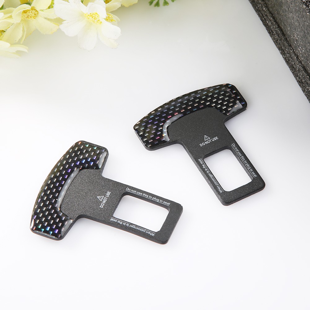 2 chốt khóa bằng sợi carbon cho dây an toàn xe hơi