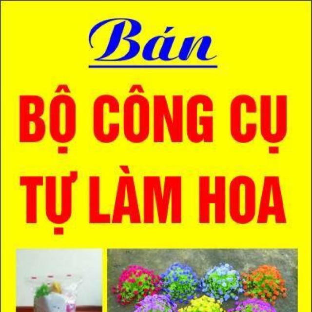 Dụng cụ làm hoa giấy lụa