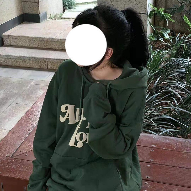 Áo Hoodie Tay Dài Dáng Rộng Phong Cách Thời Trang Hàn Quốc Dành Cho Nữ