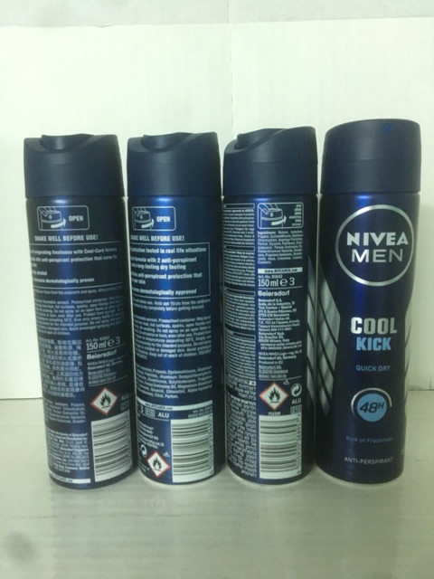 COMBO 3 CHAI XỊT KHỬ MÙI TOÀN THÂN NIVEA MEN 150ML