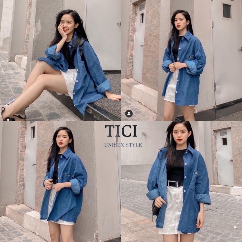 Áo Sơ Mi NHUNG GÂN❤️ Form rộng Unisex Nam/Nữ (Chất Vải Nhung Siêu Sịn,Mịn)❤️MÀU HỒNG/XANH/NUDE/NÂU [FREESHIP] | BigBuy360 - bigbuy360.vn