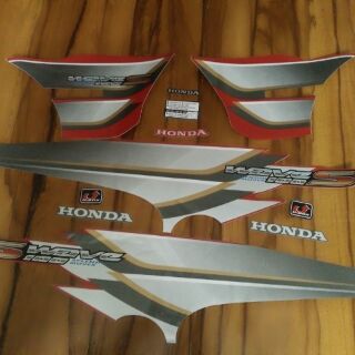 Bộ tem honda Wave S 100 đời 2007 màu đỏ