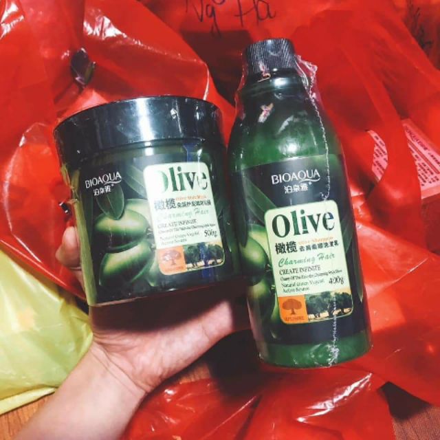 Cặp dầu gội Olive