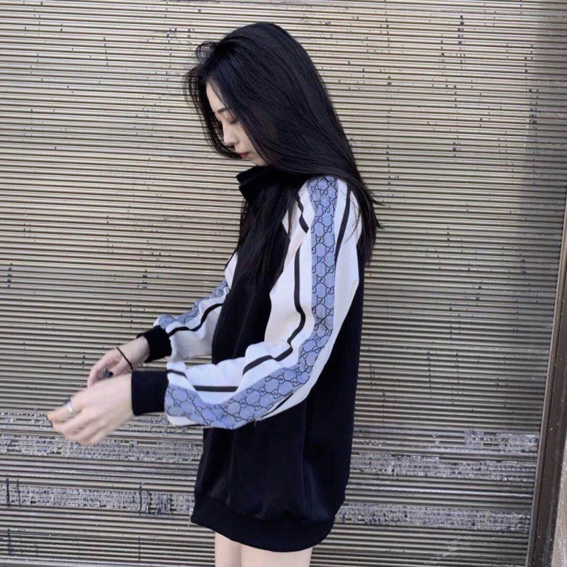 Áo khoác , áo jacket nỉ GUCCI phong cách trẻ trung cho nam nữ
