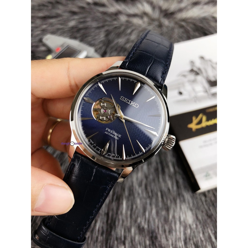 Đồng hồ nam Seiko presage blue moon SSA405J1