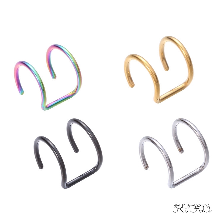 🌸Khuyên Kẹp Vành Tai Dạng Xoắn Thời Trang 4 Màu Tùy Chọn Cho Nữ