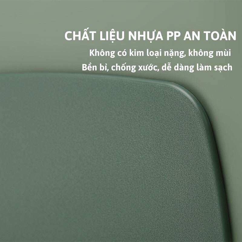 Bộ 3 thớt nhựa kháng khuẩn lúa mạch, làm từ nhựa PP an toàn