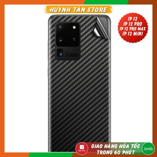 Miếng dán decal carbon mặt sau Samsung S20 Ultra chống trầy mặt lưng, chống bám vân tay