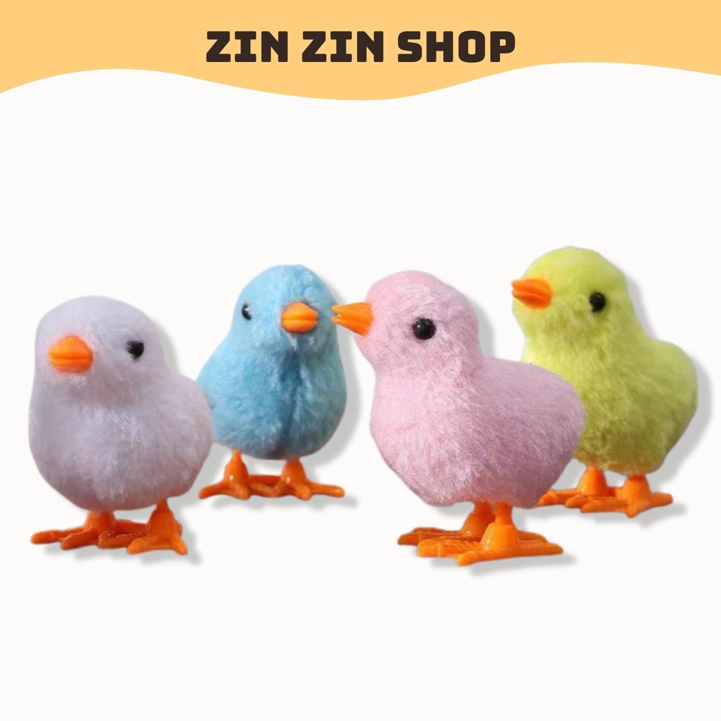 Đồ chơi gà con vặn cót - Gà nhảy dây cót vui nhộn cực đáng yêu