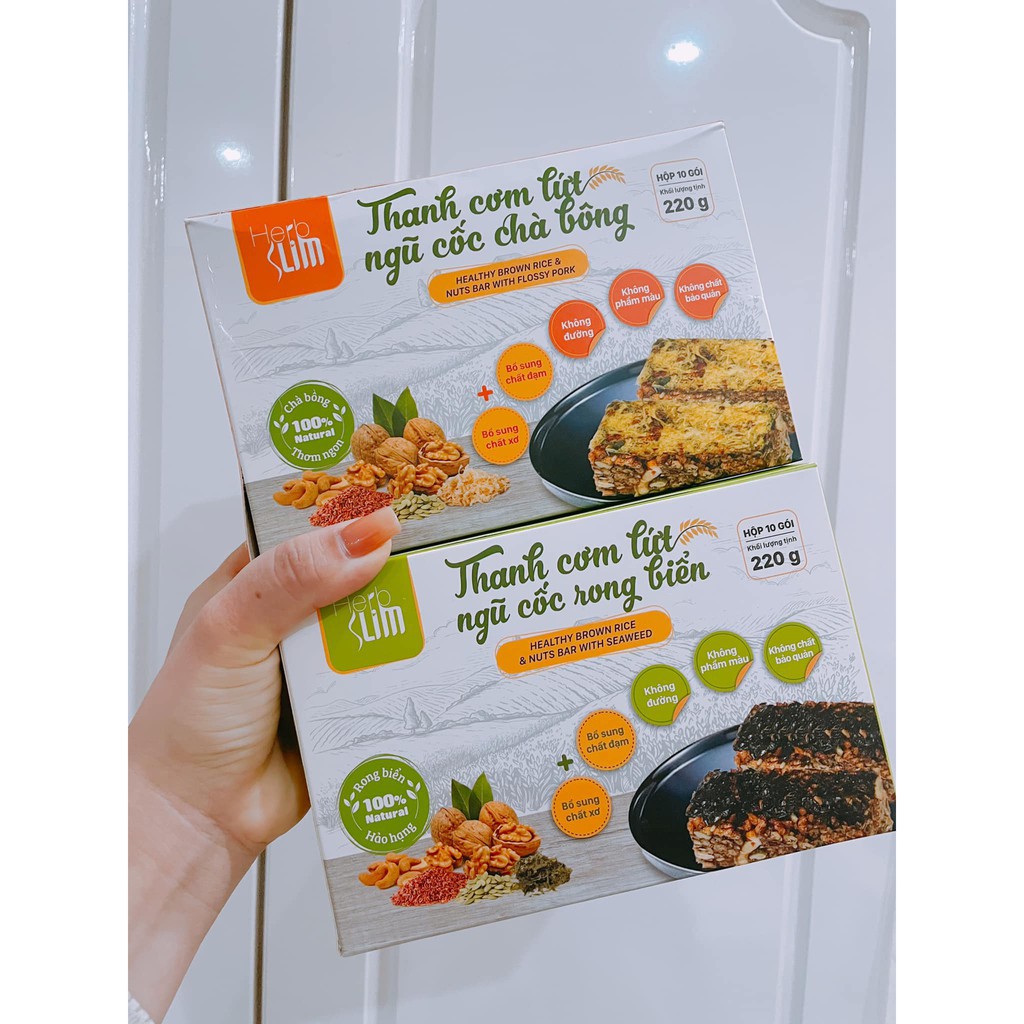 [Herbslim Chính Hãng ] Thanh cơm lứt ngũ cốc Herbslim | BigBuy360 - bigbuy360.vn