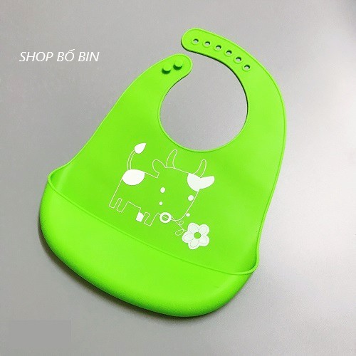 Yếm Ăn Dặm Silicon, Yếm Ăn Dặm Cho Bé, Hình In Xinh Xắn Rõ Ràng, Không Mùi, An Toàn Cho Bé