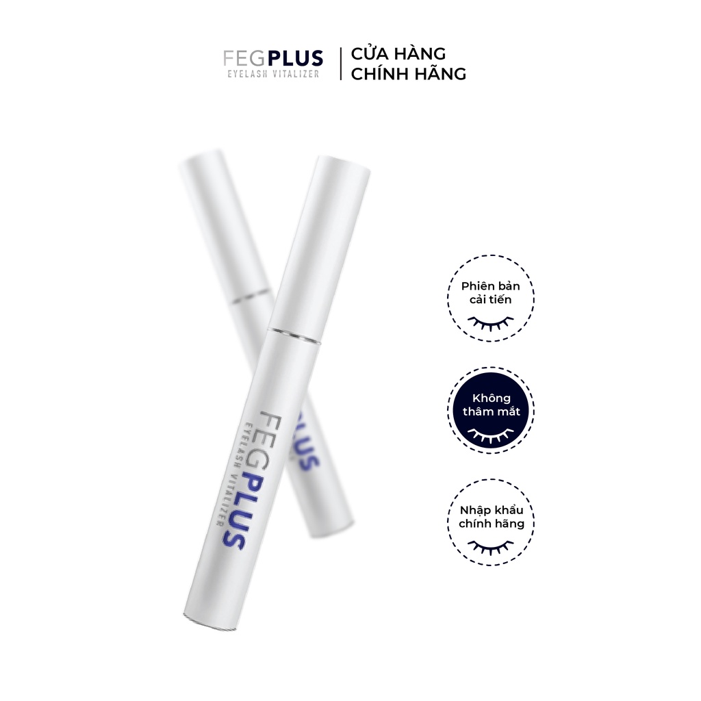 FEG PLUS_dưỡng mi dài dày mi fegplus giúp mi phục hồi hư tổn chống tia UV_dưỡng mi organic kích mọc mi dài dày cong