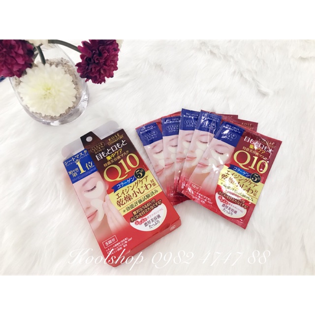 MẶT NẠ MẮT/KHOÉ MIỆNG KOSE 