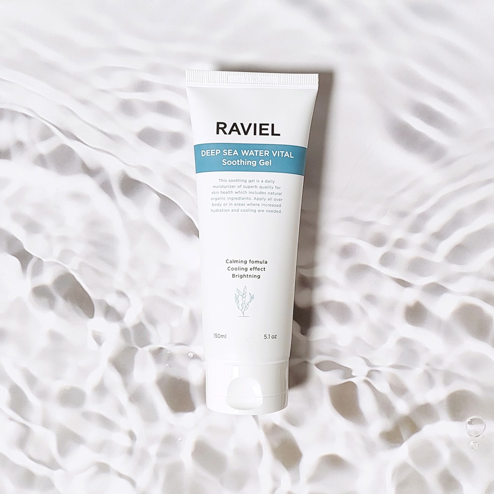 Gel RAVIEL dịu nhẹ với nước biển Lava Jeju 150ml cho mặt và toàn bộ cơ thể chăm sóc da 3 trong 1 sau khi tắm nắng