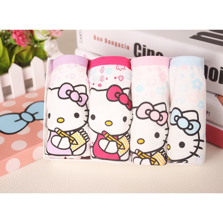 Quần lót, quần chip bé gái Hello Kitty chất cotton mềm mại đáng yêu