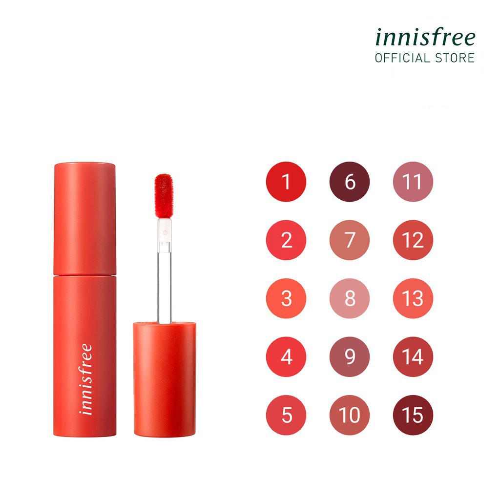 [Mã COSIFBD13 giảm 8% đơn 250K] Son tint lì mềm mượt innisfree Vivid Cotton Ink 4g