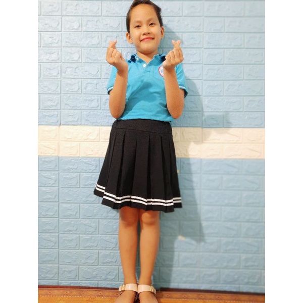 Chân váy học sinh xếp ly thủy thủ