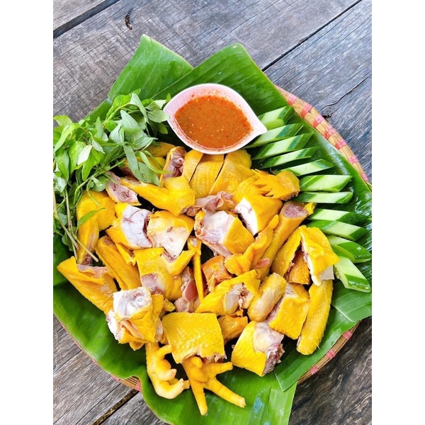 [HỎA TỐC SG] Gà ủ muối hoa tiêu nguyên con Thái Nguyên dai ngon da giòn tặng kèm muối tiêu nhà làm