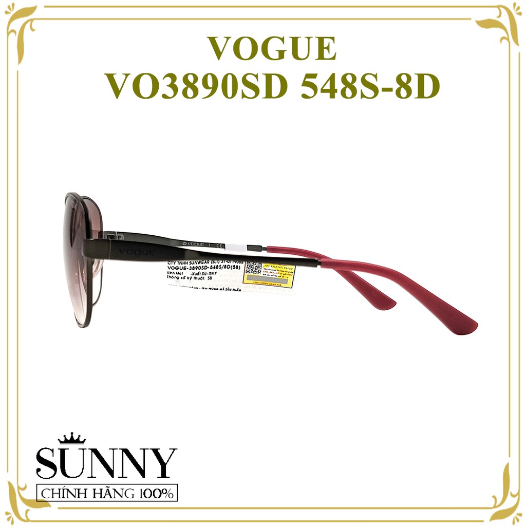 VO3890SD - Mắt kính Vogue chính hãng Italia, bảo hành toàn quốc