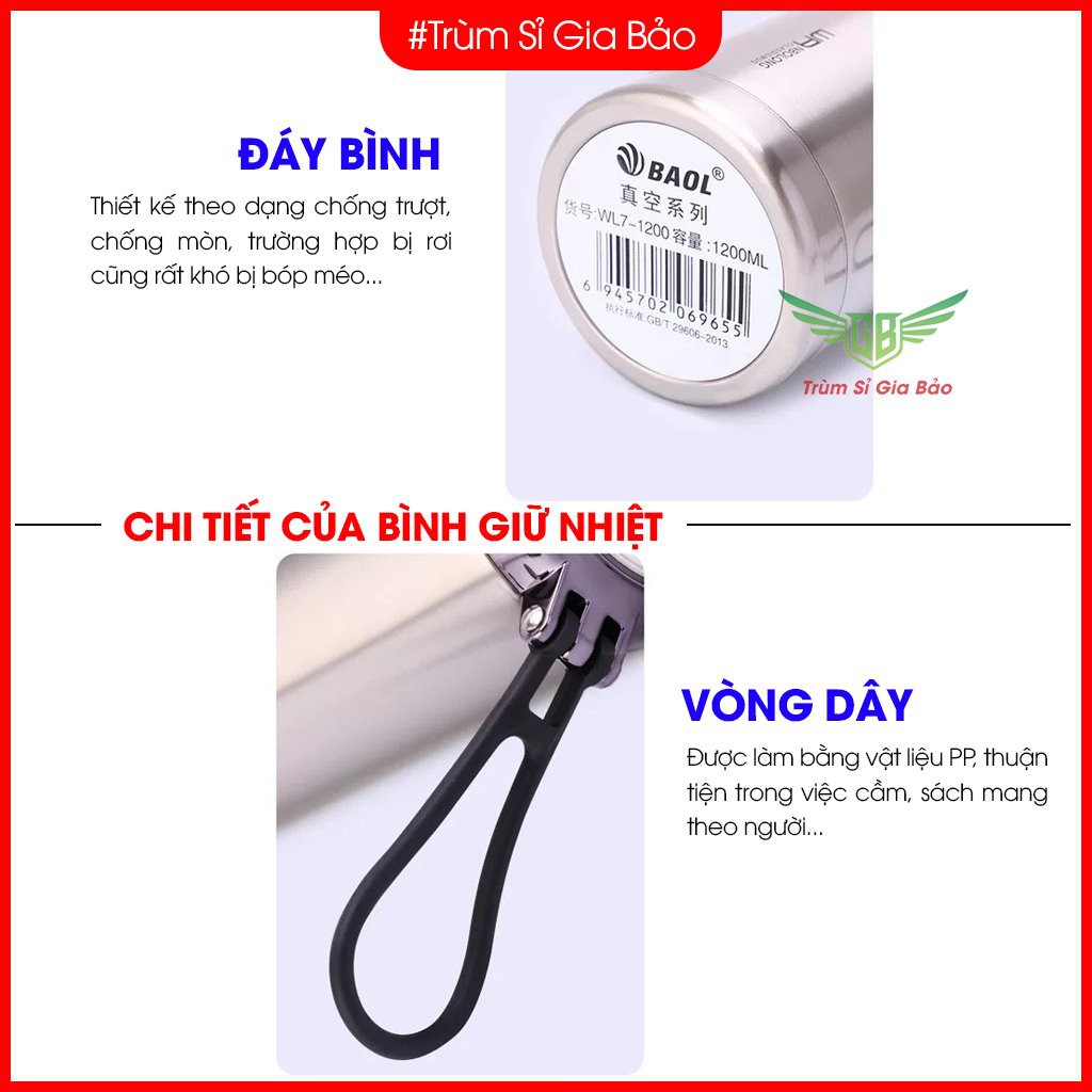 Bình Giữ Nhiệt Inox 304 Nóng Lạnh 🌟NHIỀU MẪU 🌟 Ly Giữ Nhiệt Nhiều Giờ 400ml-500ml-600ml-700ml-800ml-1000ml-1200ml-1500ml | BigBuy360 - bigbuy360.vn