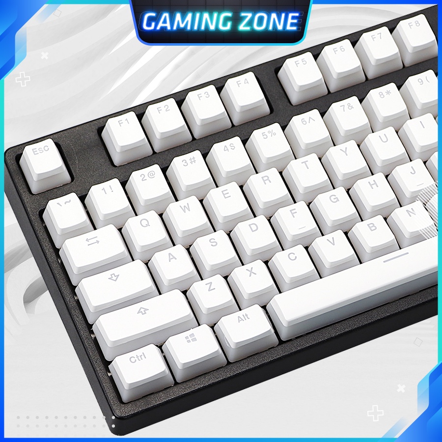 Keycap bàn phím cơ Pudding nhựa PBT xuyên LED 108 phím siêu đẹp