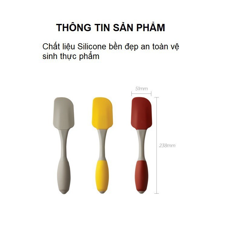 Dụng Cụ Lật Đồ Ăn Lock&amp;Lock Bằng Silicone - LOL125