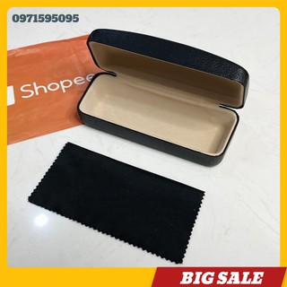 Hộp đựng kính mắt ⚜️FCSHOP⚜️ Hộp Da Đựng Kính Mắt Cao Cấp - Chống Va Đập