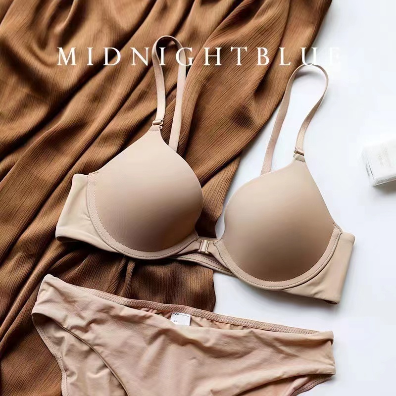 Bộ Đồ Lót Màu Trơn Đơn Giản Dễ Điều Chỉnh Cho Nữ