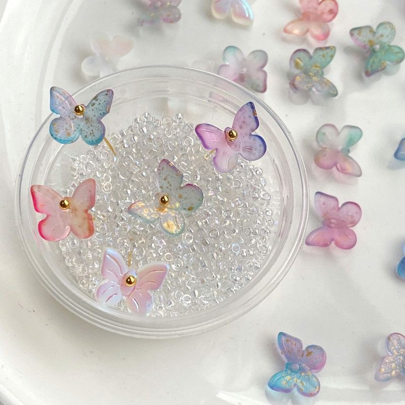 5 Charm bướm mini đính móng tay và nguyên liệu resin shaker - khách đọc kĩ mô tả sản phẩm