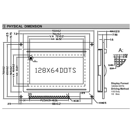 Màn hình Graphic LCD12864 xanh dương | BigBuy360 - bigbuy360.vn