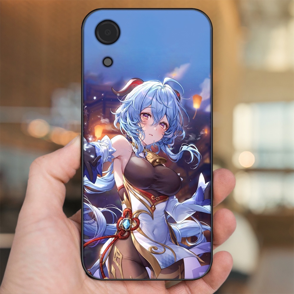 Ốp lưng Samsung A03 Core viền đen in hình Ganyu Genshin Impact