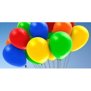 Bộ 100 Bong Bóng Bay Hình Tròn - Bong Bóng Trang Trí Balloons NHIỀU MÀU