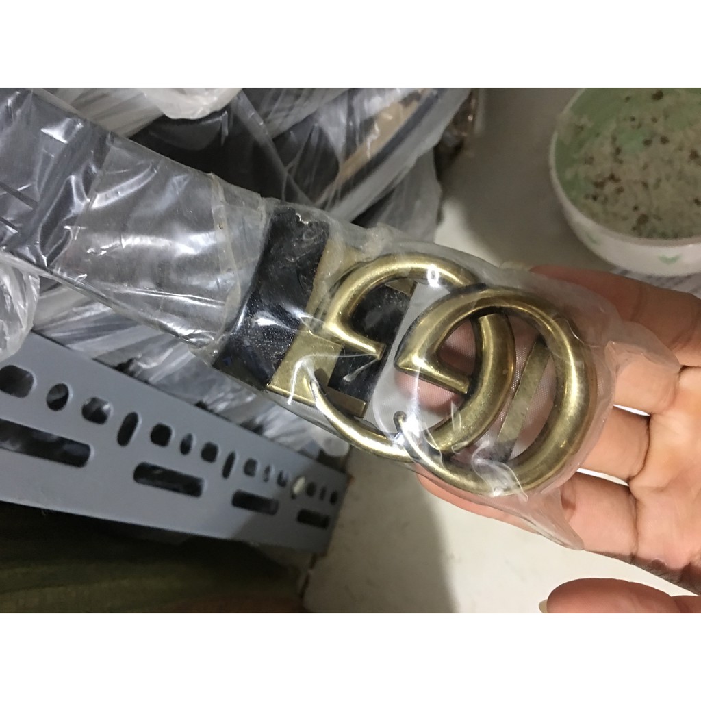 Thắt lưng nam Chữ G rắn - Khóa gập tự động