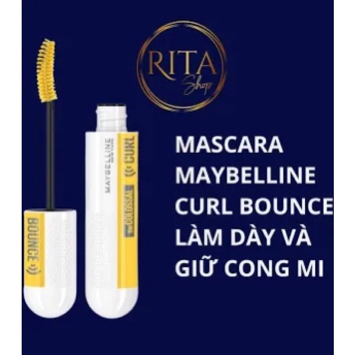 Sale 185k 💮Mascara Maybelline Curl Bounce làm dày và giữ mi cong không lem không trôi💮