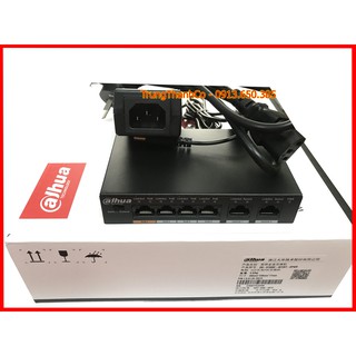 Switch POE Dahua S1500C 4+2 Camera IP