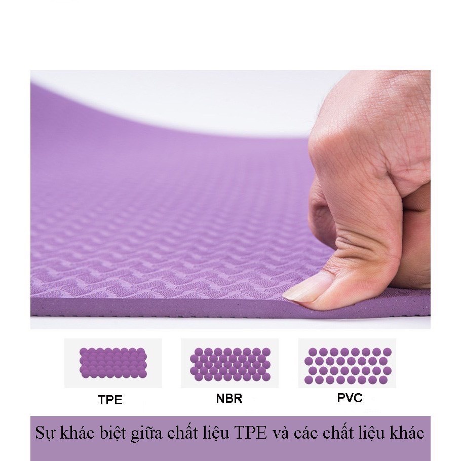 Thảm tập yoga tpe 2 lớp siêu bền đẹp