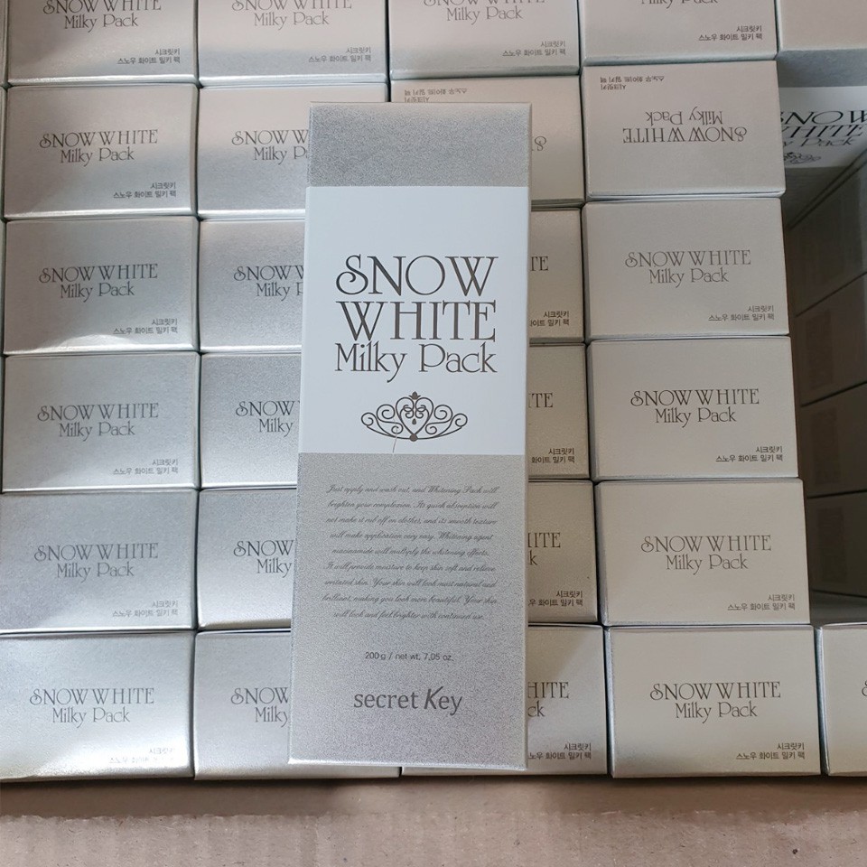 Kem tắm trắng Secret Key Snow White Milky Pack 200g