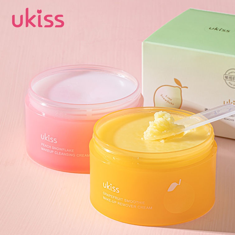 Kem tẩy trang UKISS Làm sạch sâu nhẹ nhàng cho da mặt mà không gây kích ứng Mắt và môi Kem tẩy trang hương bưởi Water Liquid Milk Makeup Ladies Makeup Remover