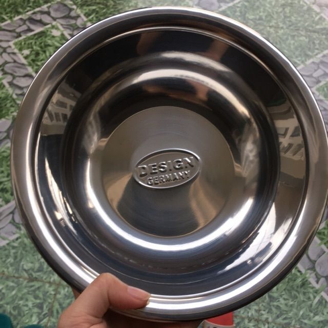Thau inox 22cm (thau để vừa vòng kệ inox)