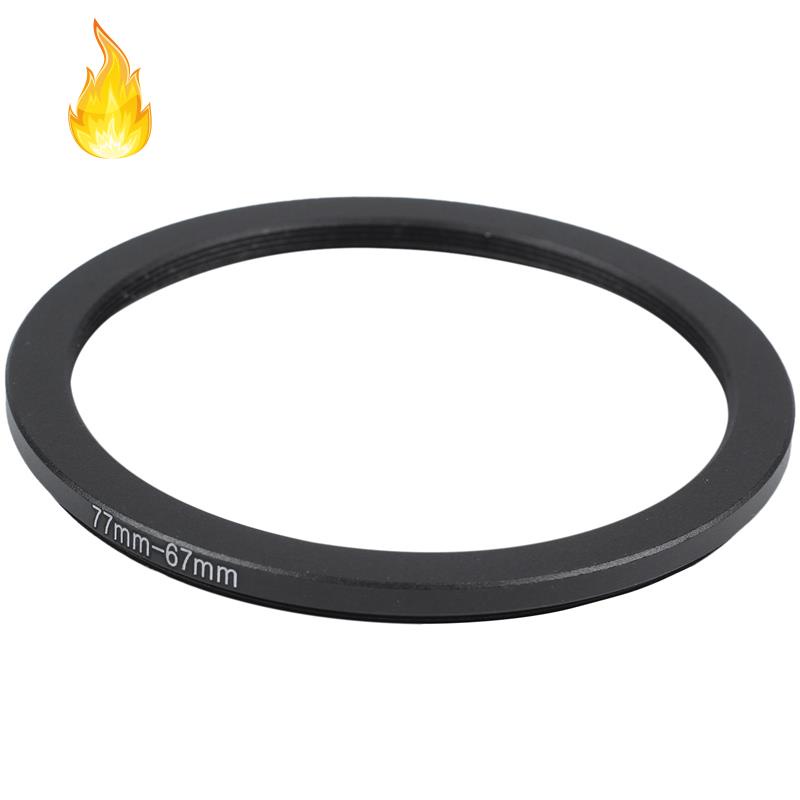 Vòng Nối Giảm Áp 77mm-67mm 77mm Đến 67mm Màu Đen Cho Máy Ảnh DSLR