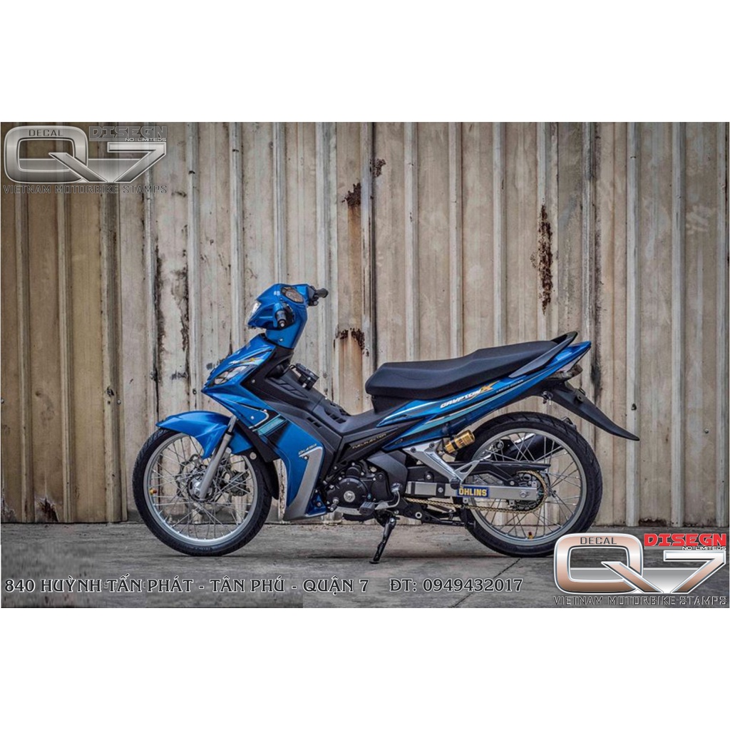TEM RỜI EXCITER 2010 XANH ĐEN